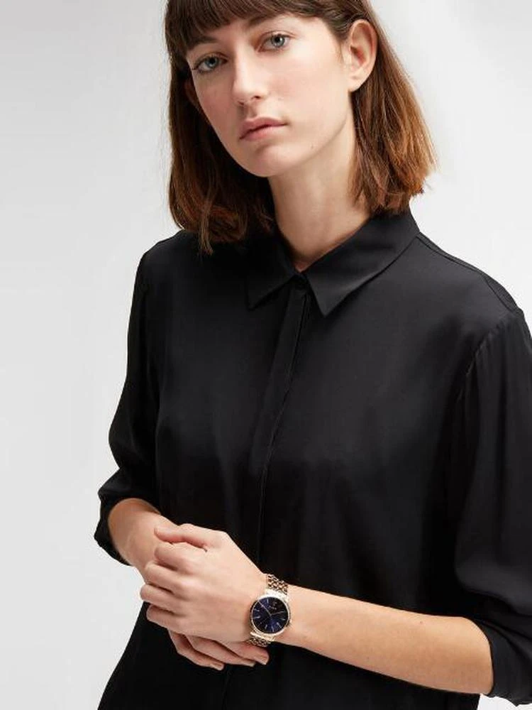 商品DKNY|6mm玫瑰金手镯手表,价格¥908,第2张图片详细描述