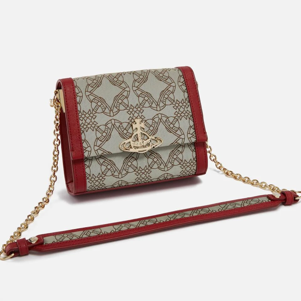 商品Vivienne Westwood|Vivienne Westwood Small Lucy Vegan Leather and Logo-Jacquard Bag,价格¥1574,第5张图片详细描述