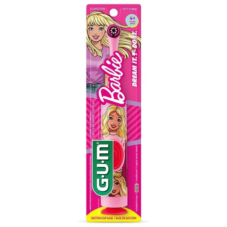 商品G-U-M|Barbie Kids Power Electric Toothbrush, Assorted Styles,价格¥15,第5张图片详细描述