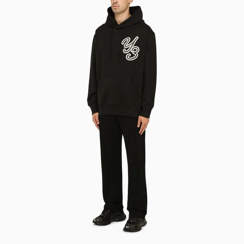 商品Y-3|Black logoed hoodie,价格¥2008,第2张图片详细描述