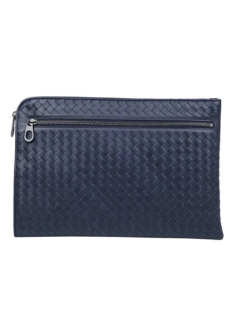 商品Bottega Veneta|Bottega Veneta Mens Navy Intrecciato Document Case,价格¥5891,第2张图片详细描述