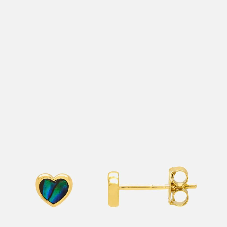 商品ESTELLA BARTLETT|Estella Bartlett Abalone Heart Gold-Tone Single Stud Earring,价格¥129,第1张图片