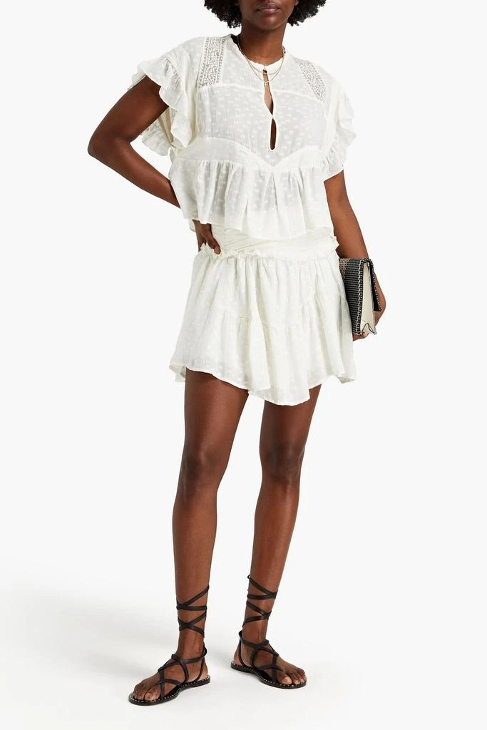 商品IRO|Nixie gathered fil coupé silk-blend mini skirt,价格¥1073,第2张图片详细描述