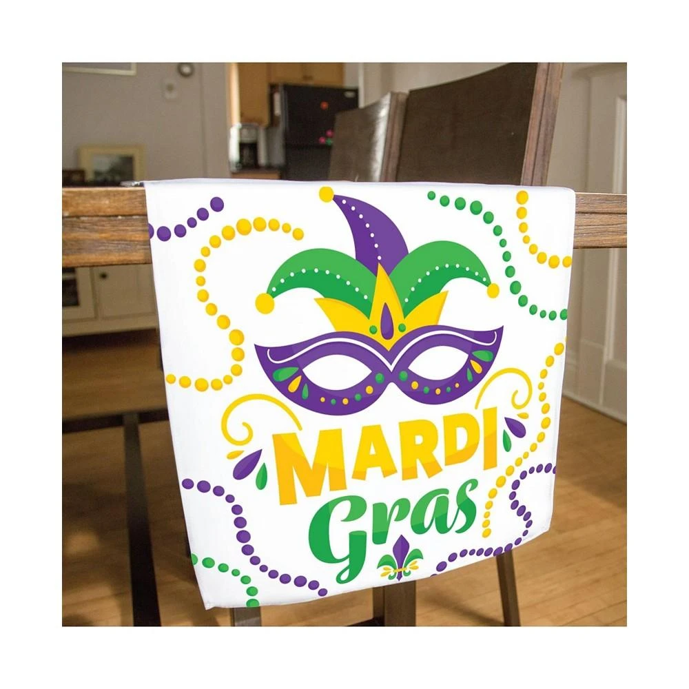 商品Big Dot of Happiness|Colorful Mardi Gras Mask - Masquerade Party Dining Tabletop Decor - Cloth Table Runner - 13 x 70 inches,价格¥201,第2张图片详细描述