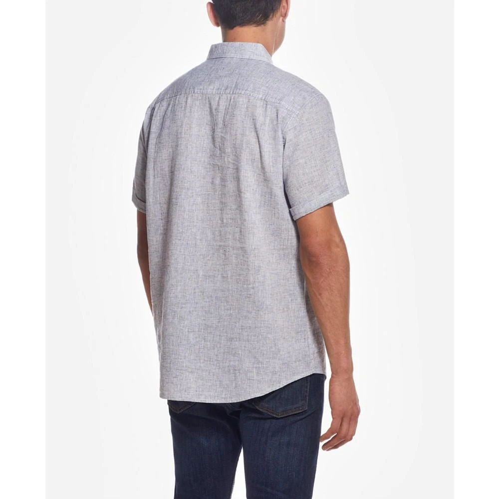 商品Weatherproof Vintage|Men's Linen Blend Short Sleeve Button Down Shirt,价格¥158,第2张图片详细描述