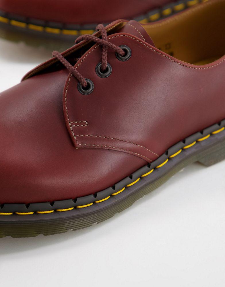 Dr Martens 1461 3 eye shoes in brown leather商品第3张图片规格展示