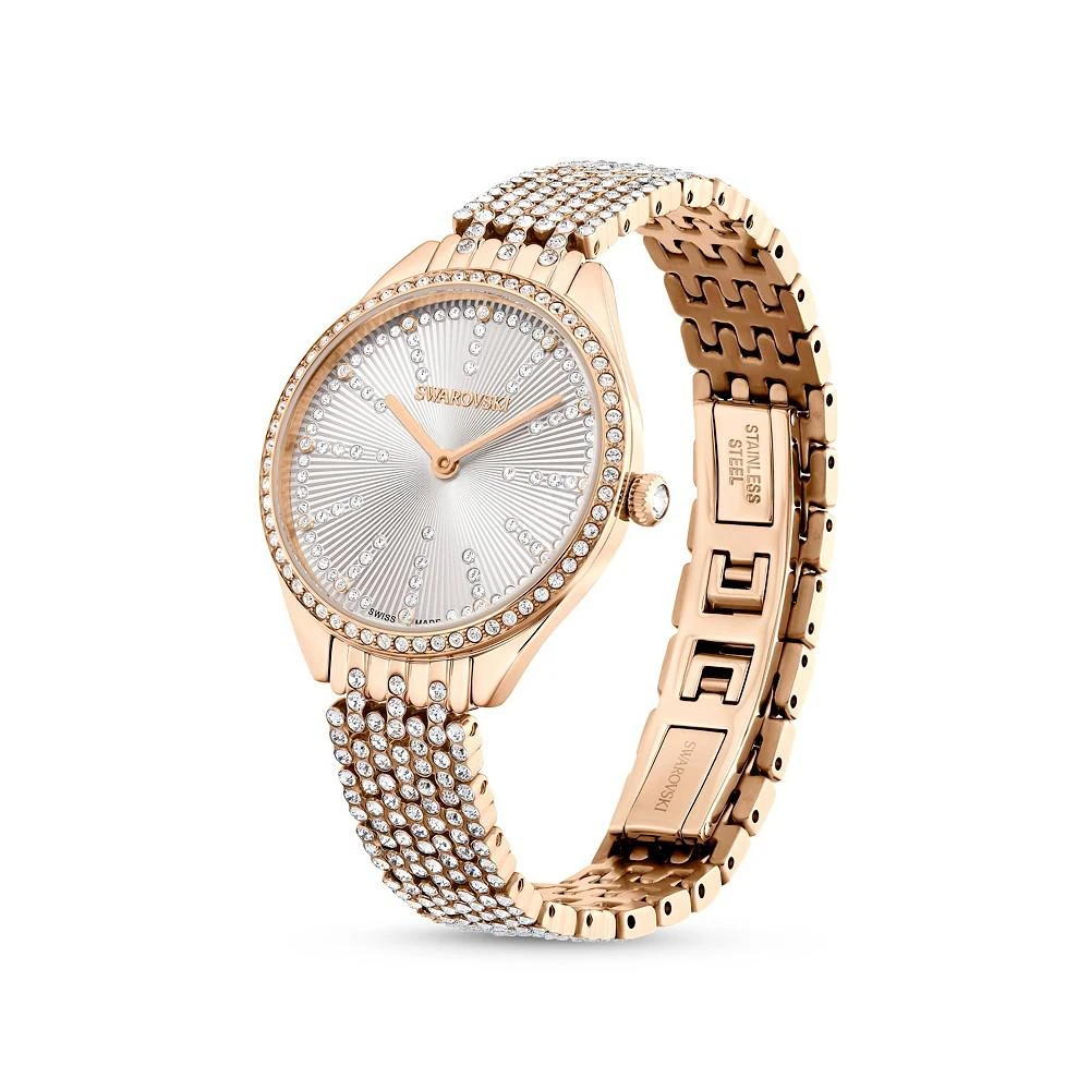 商品Swarovski|Women's Quartz Attract Rose Gold-Tone Metal Watch, Swiss Made 30mm,价格¥3238,第2张图片详细描述