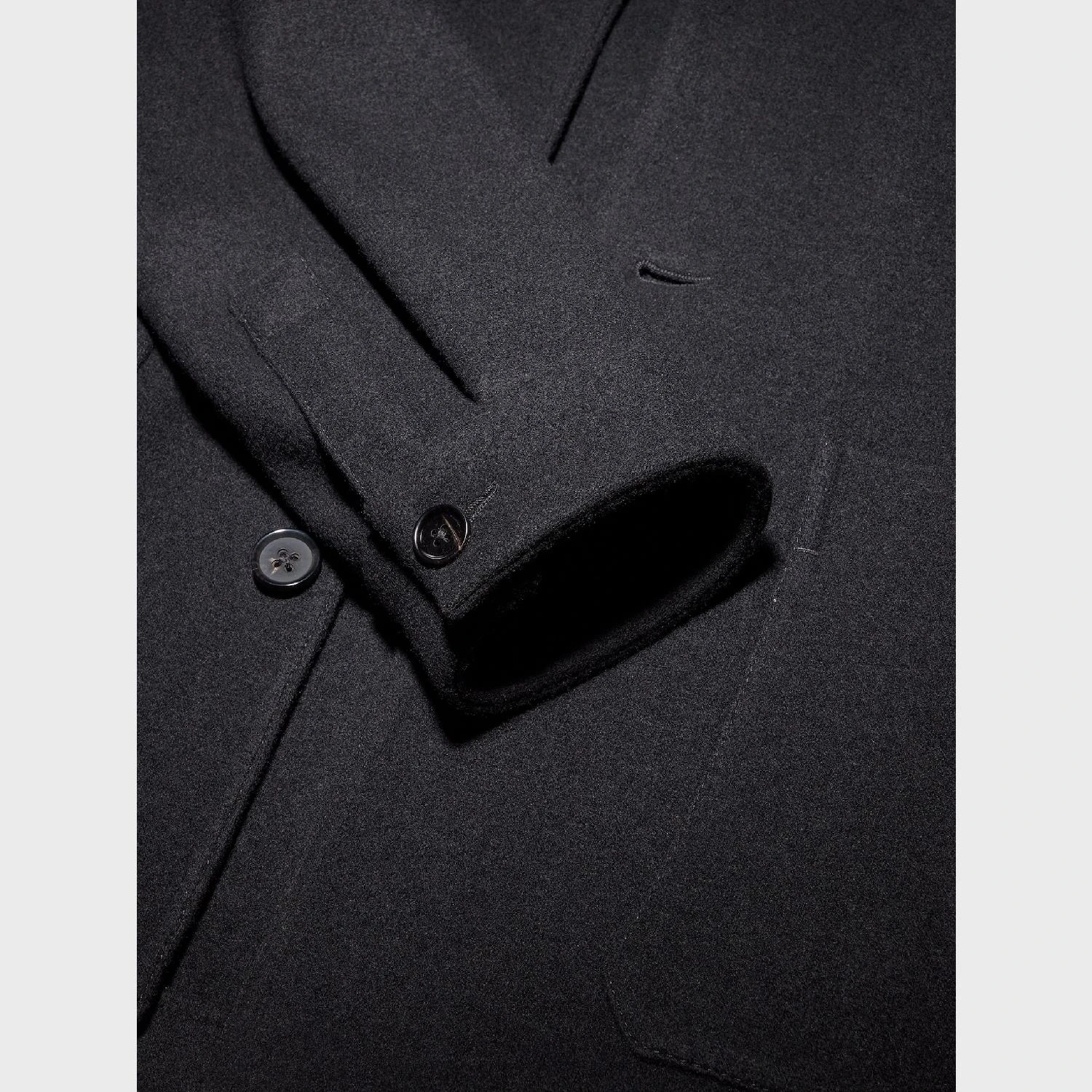 【预售】 杰尼亚 24秋冬 男士 长袖衬衫 BLACK WOOL AND CASHMERE CHORE JACKET 450074-1DHAQ0 商品