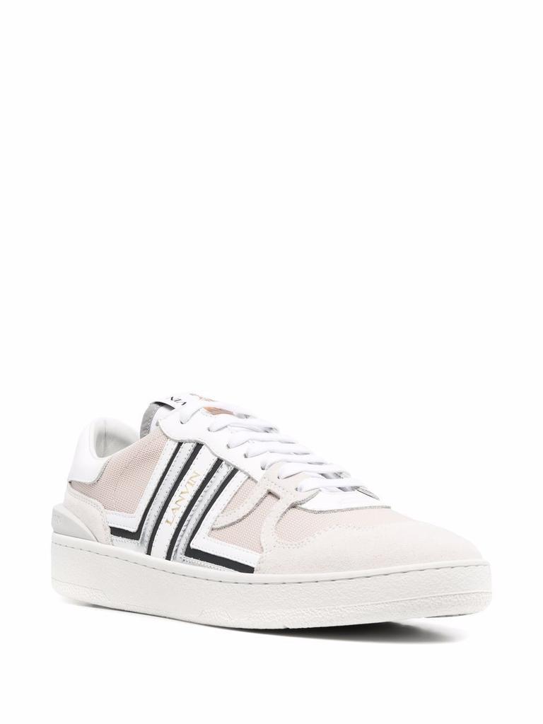 商品Lanvin|Lanvin Men's  White Leather Sneakers,价格¥3890-¥4164,第4张图片详细描述