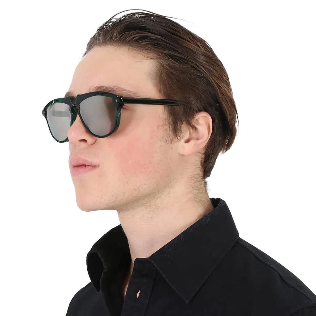 商品Burberry|Light Grey Silver Mirror Pilot Men's Sunglasses BE4417U 41046G 58,价格¥1330,第2张图片详细描述