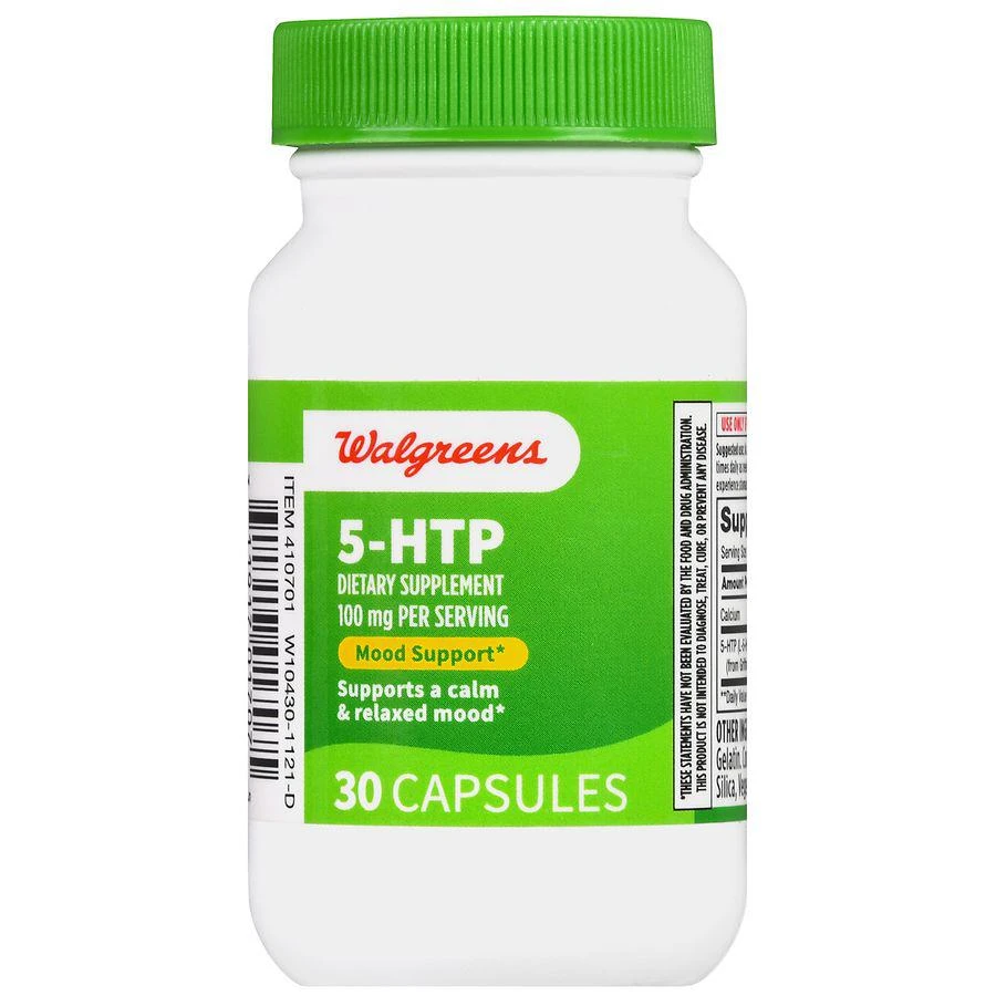 商品Walgreens|5-HTP 100 mg Capsules,价格¥104,第2张图片详细描述