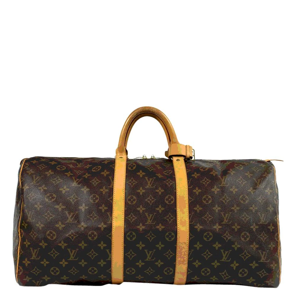 商品[二手商品] Louis Vuitton|Louis Vuitton Monogram Canvas Keepall 55 Bag,价格¥8629,第1张图片