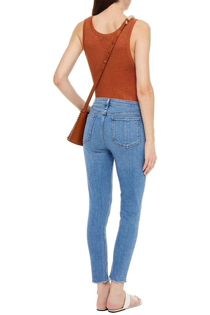 商品Rag & Bone|Cropped distressed mid-rise skinny jeans,价格¥503,第3张图片详细描述