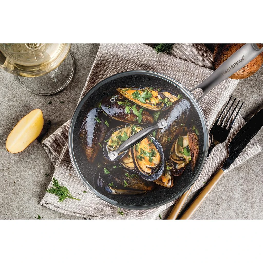 商品MASTERPAN|Fry Pan & Skillet Non-Stick Cast Aluminum Granite Look Finish, 9.5",价格¥315,第4张图片详细描述