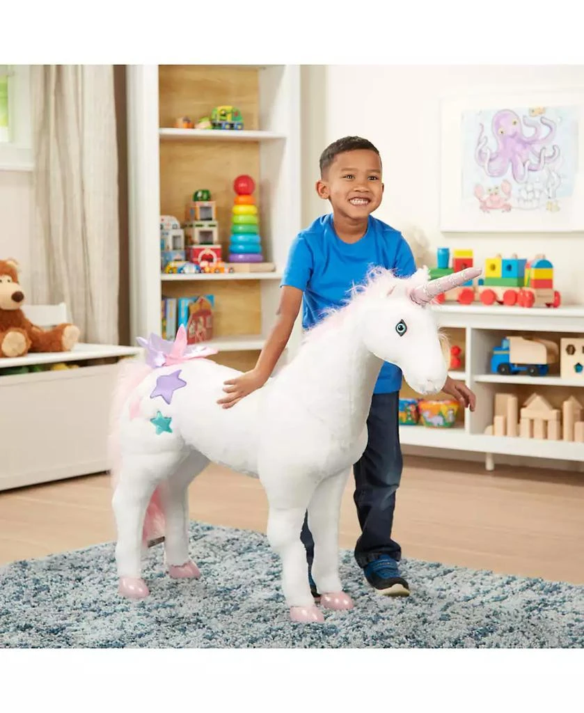 Melissa & Doug Giant Unicorn - Lifelike Plush Stuffed Animal (over 2 feet tall) 商品