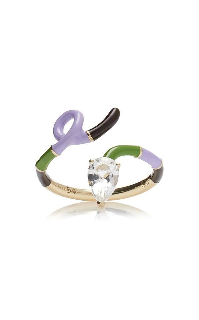 商品Bea Bongiasca|Bea Bongiasca - 9K Gold; Crystal; And Enamel Ring - Multi - US 5 - Moda Operandi - Gifts For Her,价格¥10173,第1张图片