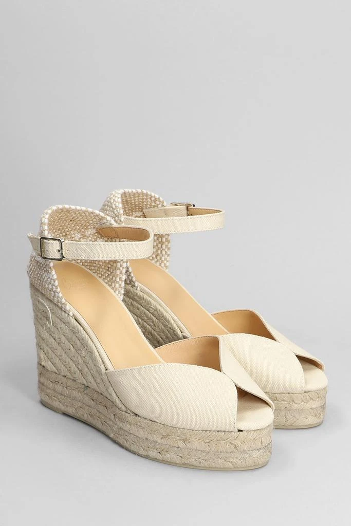 商品CASTAÑER|Bianca-8ed-001 Wedges In Beige Canvas,价格¥1185,第2张图片详细描述