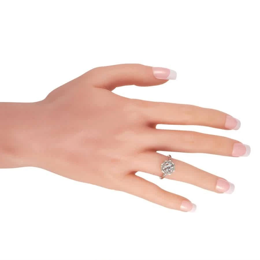商品LB Exclusive|14K White Gold 0.18ct Diamond and Aquamarine Ring,价格¥4388,第3张图片详细描述
