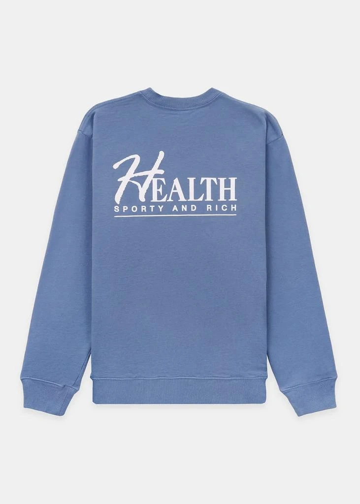 商品Sporty & Rich|Sporty & Rich Steel Blue Big H Sweatshirt,价格¥681,第2张图片详细描述