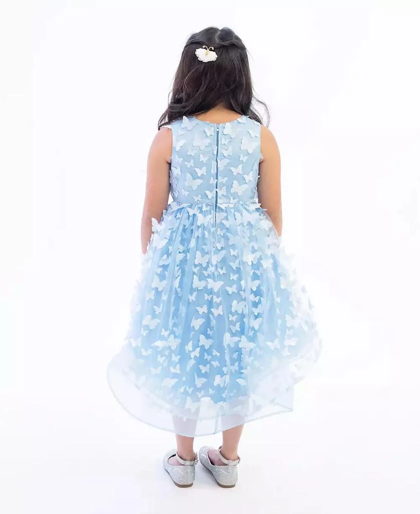 商品Rare Editions|Toddler Girls Sleeveless 3D Butterfly Party Dress,价格¥437,第2张图片详细描述