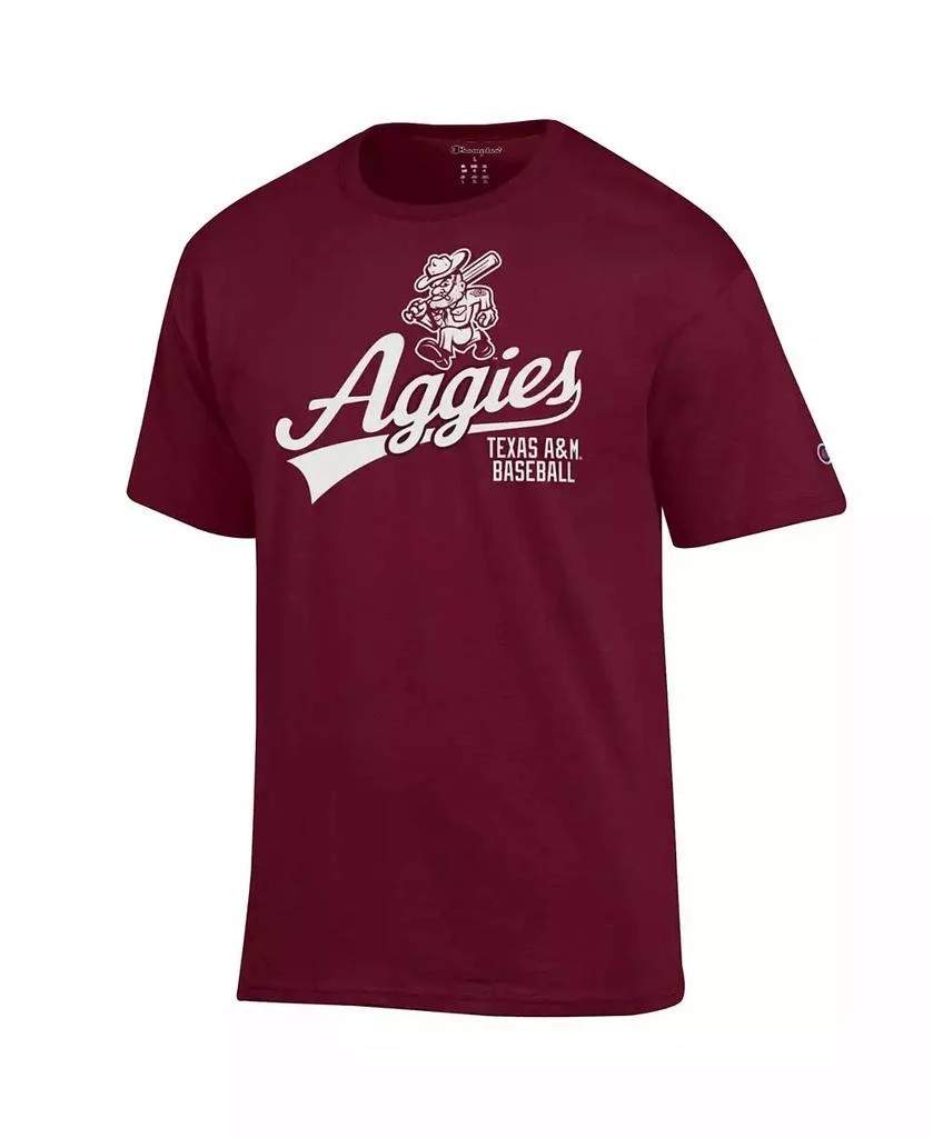 商品CHAMPION|Men's Maroon Texas A M Aggies Ol' Sarge Baseball Script T-Shirt,价格¥241,第3张图片详细描述