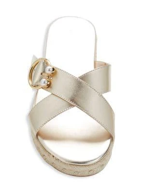 Leather Crossover Espadrille Sandals 商品