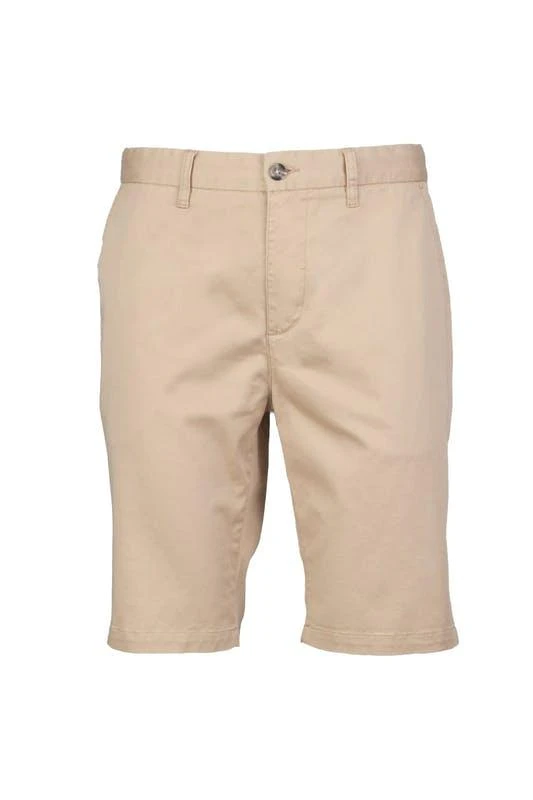 商品Front Row|Front Row Mens Cotton Rich Stretch Chino Shorts (Stone),价格¥246,第1张图片