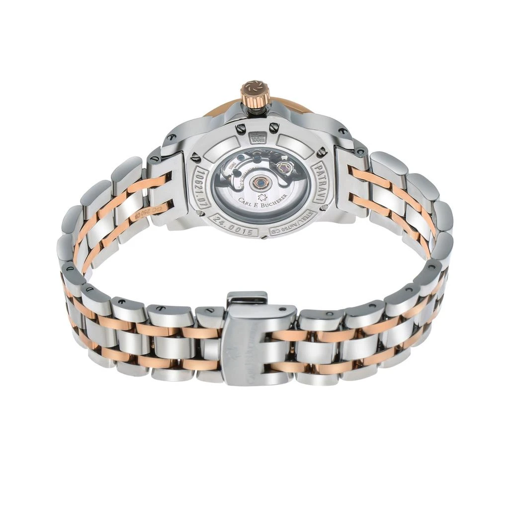 商品Carl F. Bucherer|Carl F. Bucherer Patravi AutoDate Diamond Two Tone Women's Watch 00.10621.07.77.21,价格¥20958,第3张图片详细描述