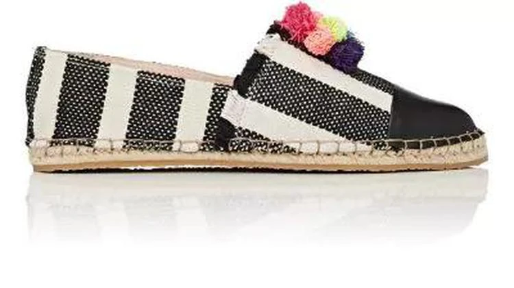 商品Loeffler Randall|Mara Striped Espadrilles,价格¥737,第1张图片