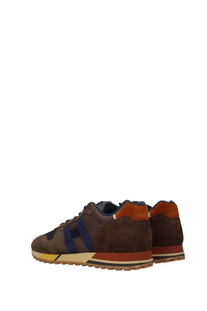商品hogan|Sneakers h383 Fabric Brown Blue,价格¥1131,第4张图片详细描述