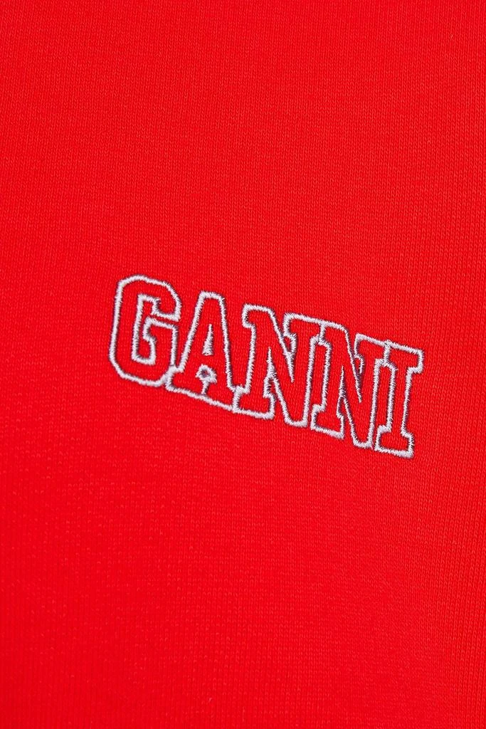 商品Ganni|Oversized two-tone organic cotton-fleece sweatshirt,价格¥494,第4张图片详细描述