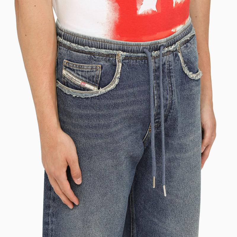 Blue denim 5-pocket jeans商品第5张图片规格展示