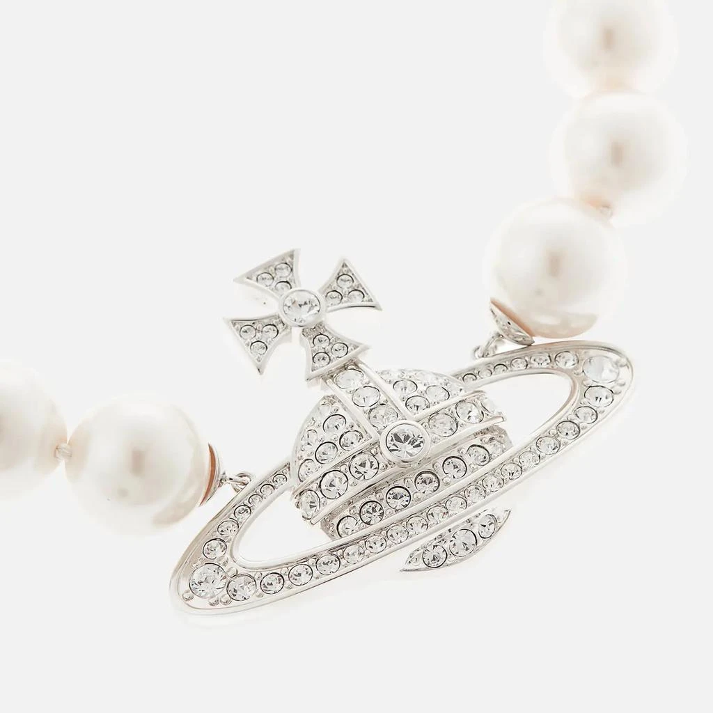 商品Vivienne Westwood|Vivienne Westwood Neysa Silver-Tone, Faux Pearl and Crystal Necklace,价格¥3556,第2张图片详细描述