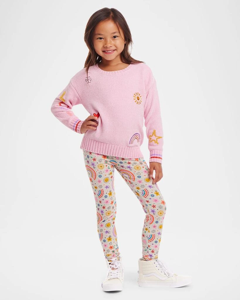 商品Andy & Evan|Girl's Printed Sweater & Leggings Set, Size 2T-6X,价格¥469,第2张图片详细描述