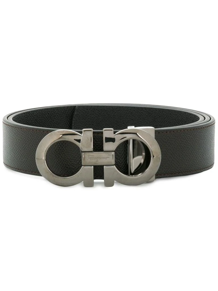 商品Salvatore Ferragamo|Salvatore Ferragamo Men's Black Leather Belt,价格¥4391,第1张图片