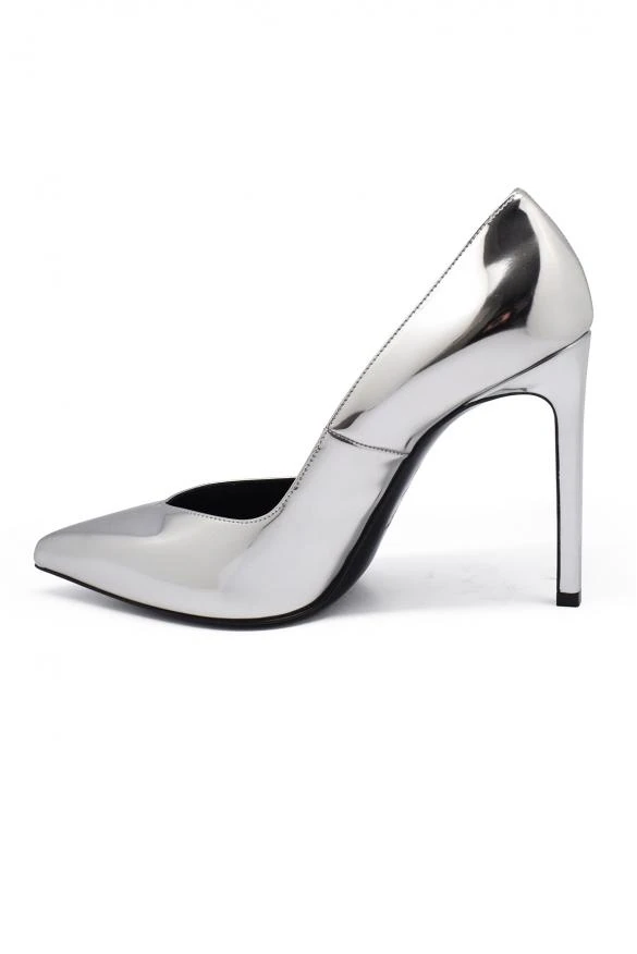 商品Yves Saint Laurent|Luxury shoes for women saint laurent paris pumps in silver leather,价格¥2953,第4张图片详细描述