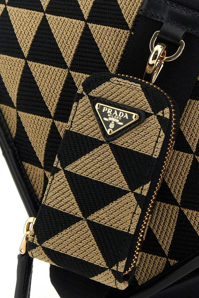 商品Prada|Prada Symbole Embroidered Foldover Top Messenger Bag,价格¥20700,第4张图片详细描述