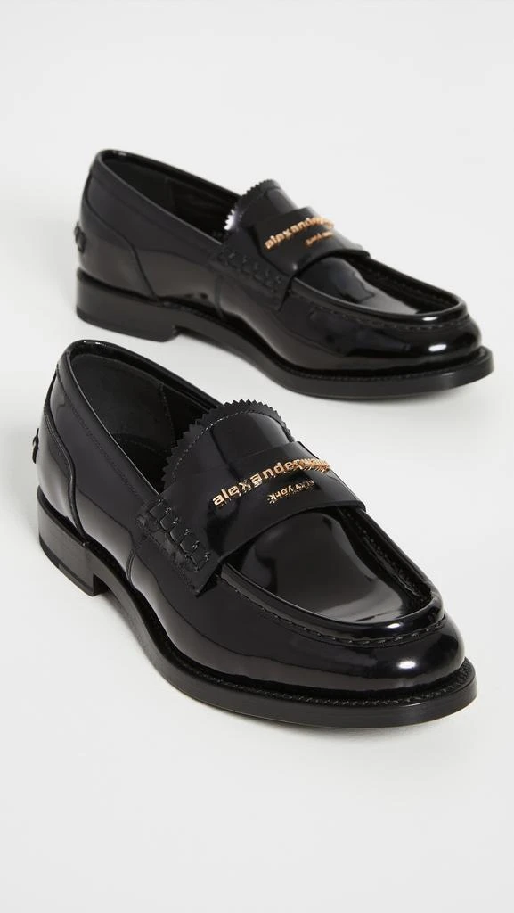 商品Alexander Wang|Alexander Wang Carter 徽标字母乐福鞋,价格¥3663,第2张图片详细描述