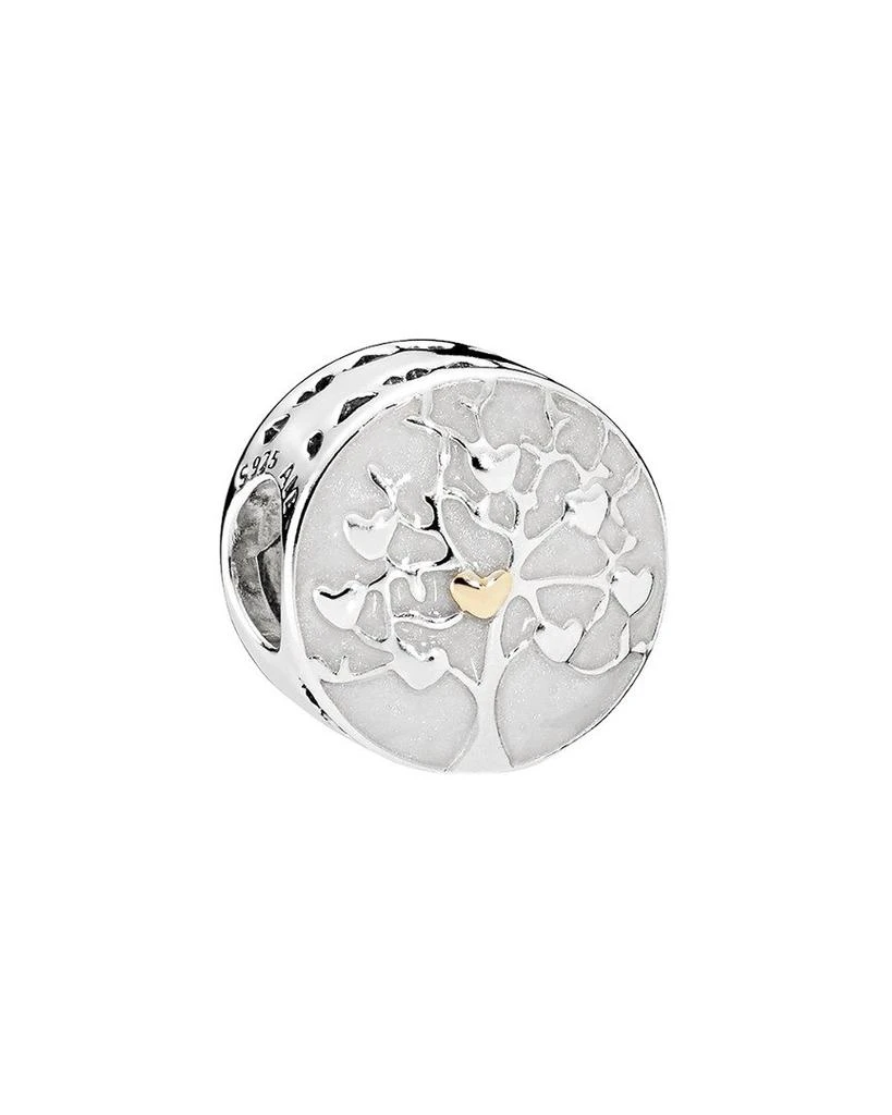 商品PANDORA|PANDORA 14K & Silver Enamel Tree of Hearts Charm,价格¥291,第1张图片