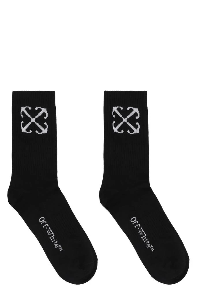 商品Off-White|LOGO COTTON BLEND SOCKS,价格¥737,第1张图片