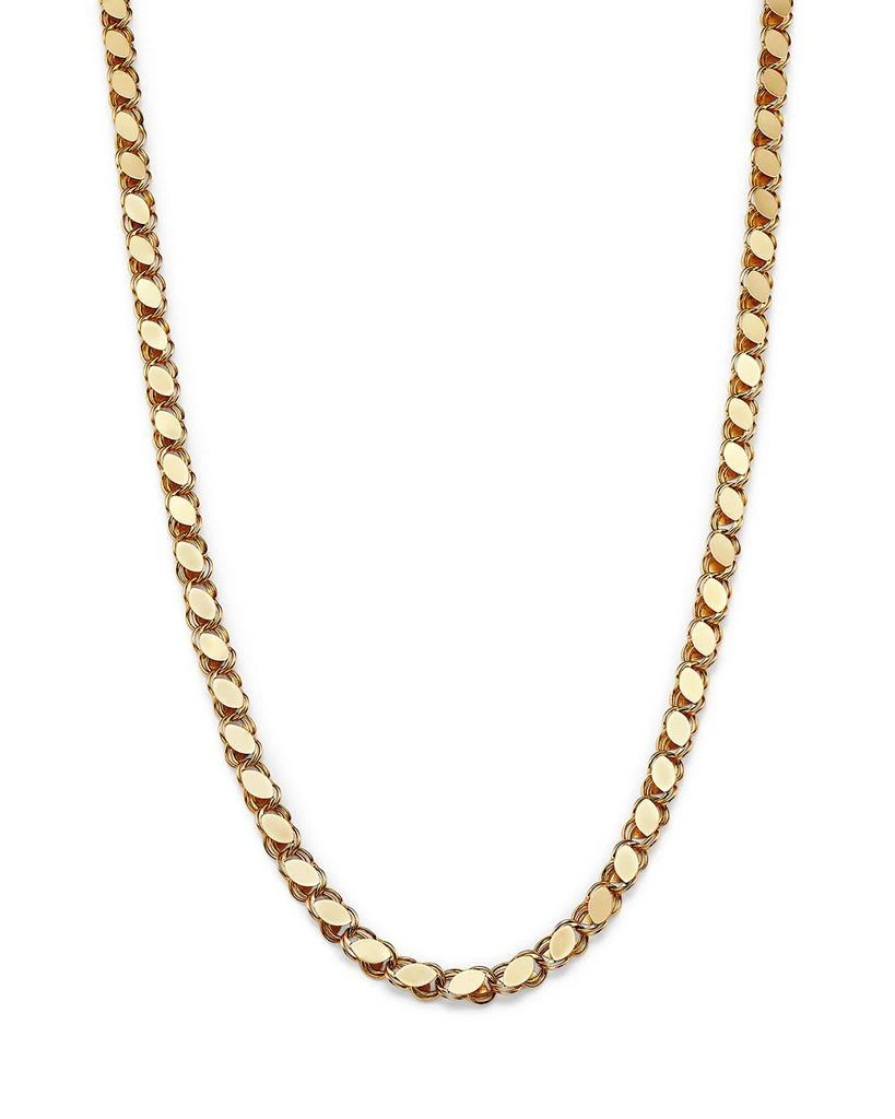 商品Alberto Amati|14K Yellow Gold High-Polished Wide Link Collar Necklace, 18",价格¥10857,第1张图片