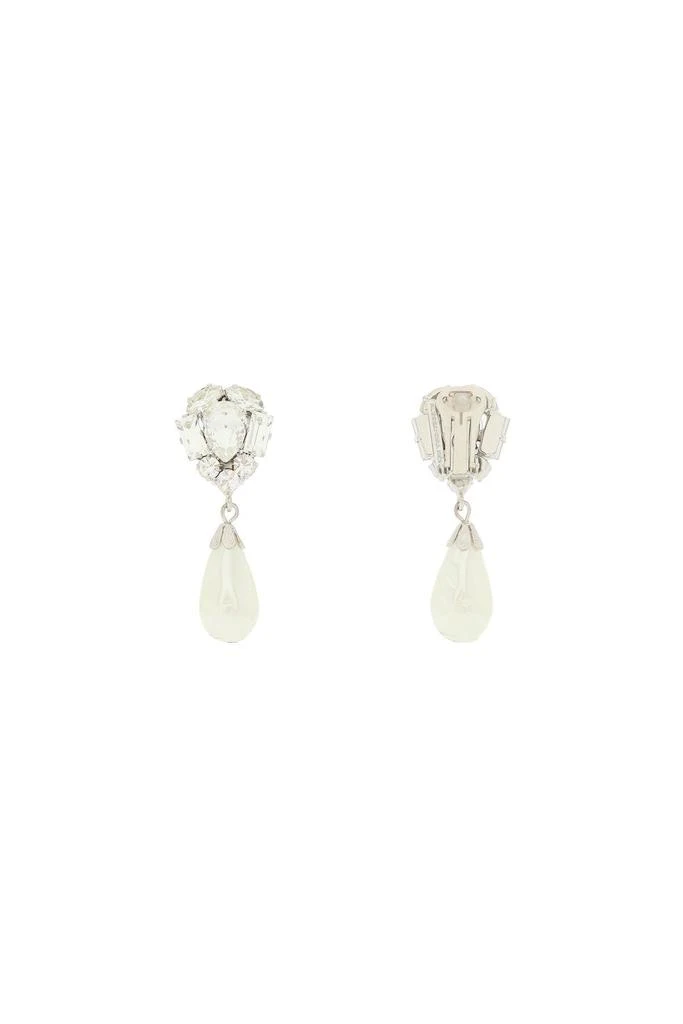 商品Alessandra Rich|Alessandra rich crystal earrings with pearl,价格¥1649,第2张图片详细描述