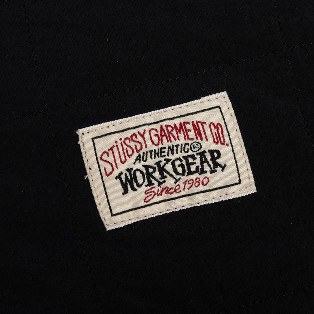 Stussy Quilted Fatigue Shirt - Black商品第4张图片规格展示