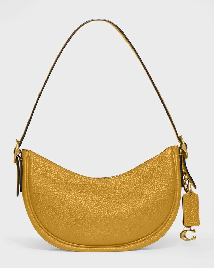 商品Coach|Luna Zip Pebble Leather Shoulder Bag,价格¥1059,第1张图片