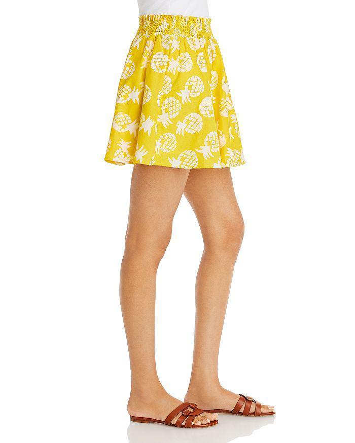 商品AQUA|Pineapple Print Mini Skirt - 100% Exclusive,价格¥141,第7张图片详细描述