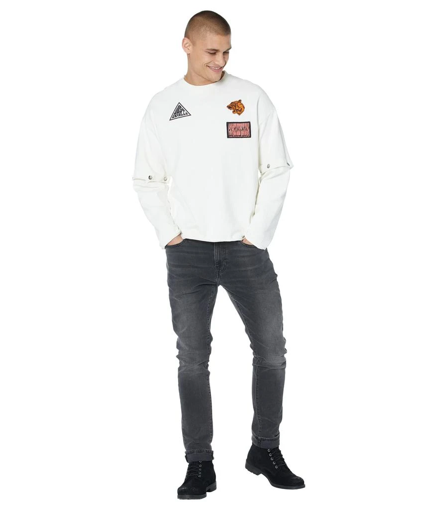 商品Just Cavalli|Sweatshirt with Just Code and Logo Patches,价格¥1317,第4张图片详细描述