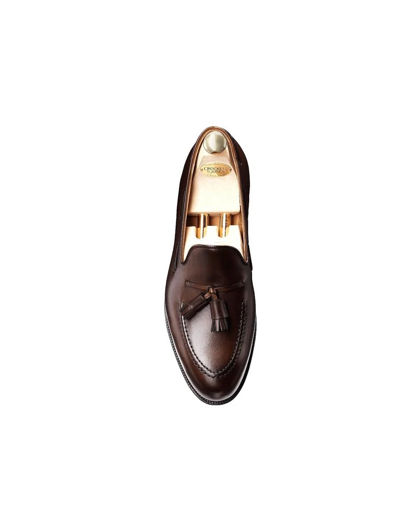 商品CROCKETT & JONES|Cavendish Dark Brown Leather Men's Loafer Shoes,价格¥3271,第3张图片详细描述
