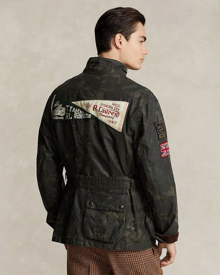 商品Ralph Lauren|Camo Oilcloth Bike Jacket,价格¥7225,第4张图片详细描述