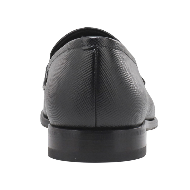 Prada 普拉达 男士黑色皮革乐福鞋 2DB178-3E0N-F0002商品第3张图片规格展示