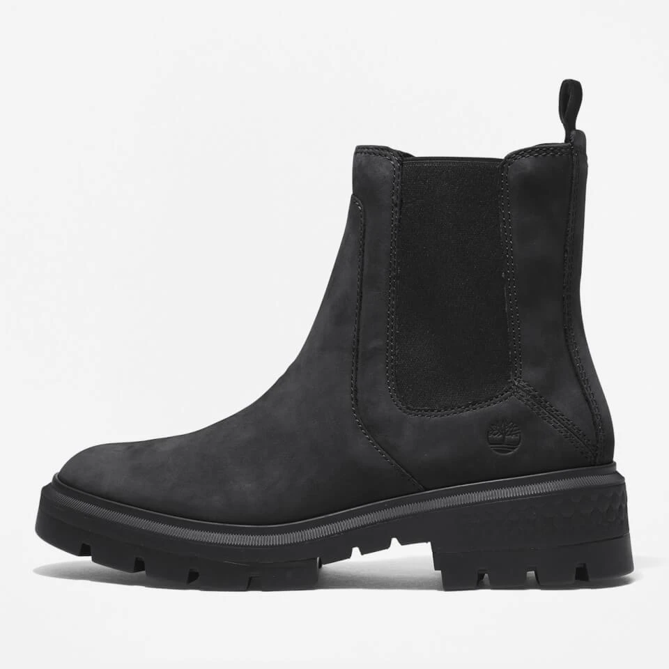 商品Timberland|TIMBERLAND WOMEN'S CORTINA VALLEY CHELSEA BOOTS - BLACK FULL GRAIN,价格¥1465,第4张图片详细描述